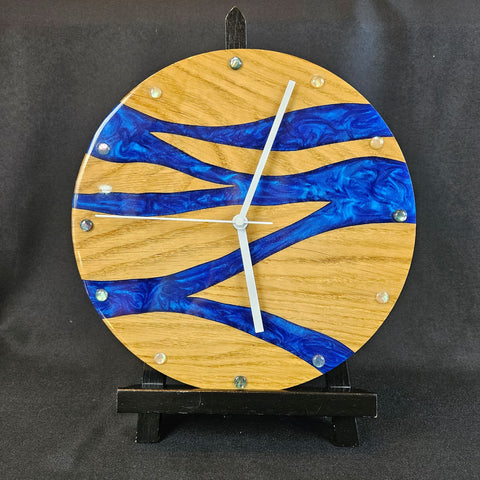 Horloge ZIGZAG BLUE silencieuse