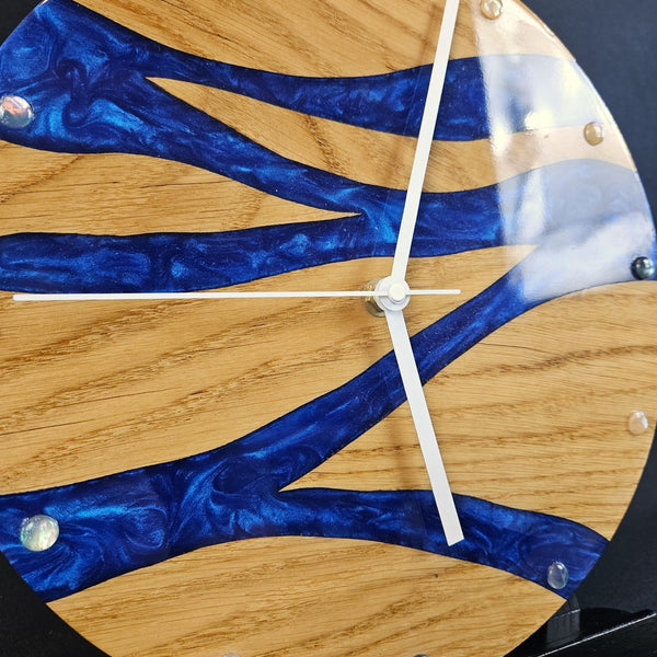 Horloge ZIGZAG BLUE silencieuse