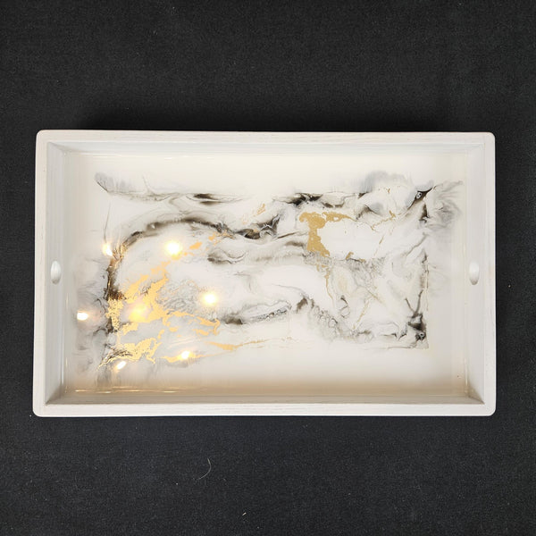 Plateau café GOLD N MARBLE