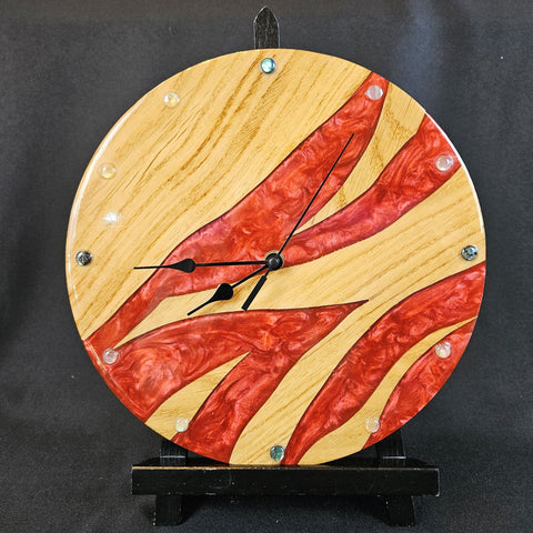 Horloge ZIGZAG RED silencieuse