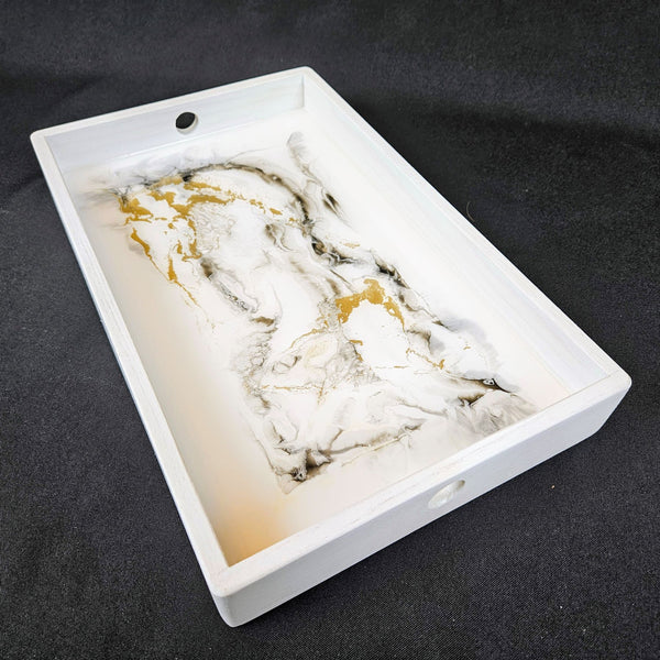 Plateau café GOLD N MARBLE
