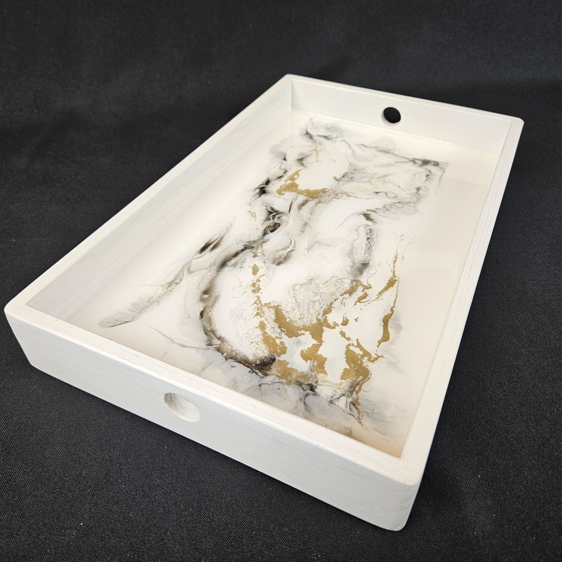 Plateau café GOLD N MARBLE