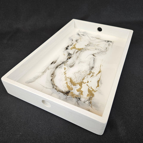 Plateau café GOLD N MARBLE