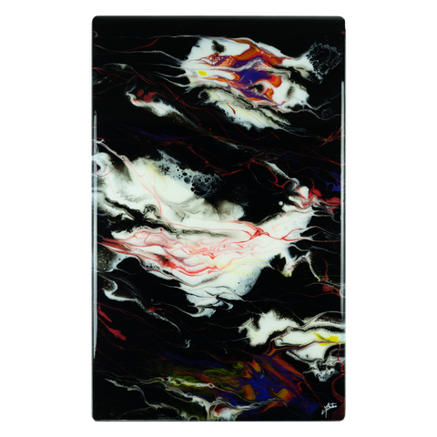 Effusion lyrique (80x50cm), Tableau, Résine, Décoration murale